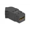 Adapter do montażu panelowego DeLOCK HDMI żeński na HDMI żeński, kątowy 45°, 8K 60 Hz, czarny