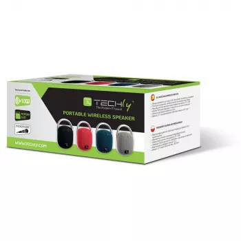 Techly ICASBL321BL głośnik przenośny/imprezowy Głośnik przenośny mono Niebieski 5 W
