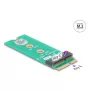 DeLOCK 64340 Wewnętrzny adapter M.2 Interfejs hosta M.2 Męski