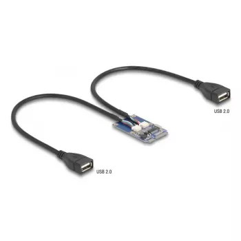 DeLOCK 64346 Wewnętrzny adapter USB 2.0 Mini PCI Express męski