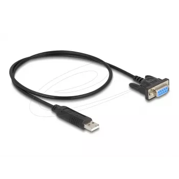 DeLOCK 67381 Adapter szeregowy USB 2.0 na RS-232 DB9 0,5 m