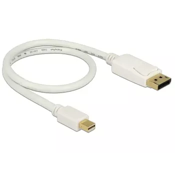 Przewód Mini DisplayPort na DisplayPort DeLOCK 83985 0,5 m biały
