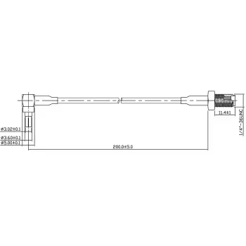 Kabel sygnałowy DeLOCK 88466 0.2m czarny złoty srebrny