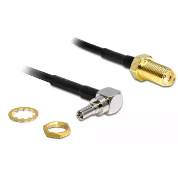 Kabel sygnałowy DeLOCK 88466 0.2m czarny złoty srebrny