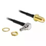 Kabel sygnałowy DeLOCK 88466 0.2m czarny złoty srebrny