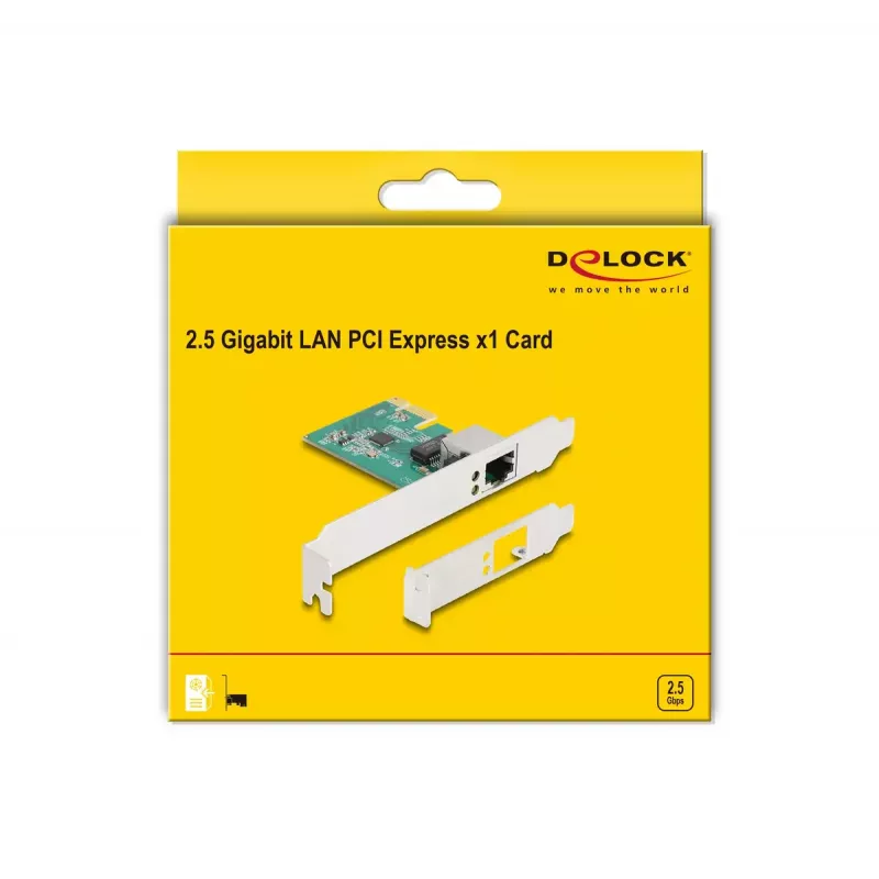 Karta DeLOCK PCI Express x1 1 x RJ45 2.5 Gigabit LAN RTL8125