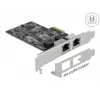 DeLOCK PCI Express x2 Card to 2 x RJ45 2.5 Gigabit LAN RTL8125