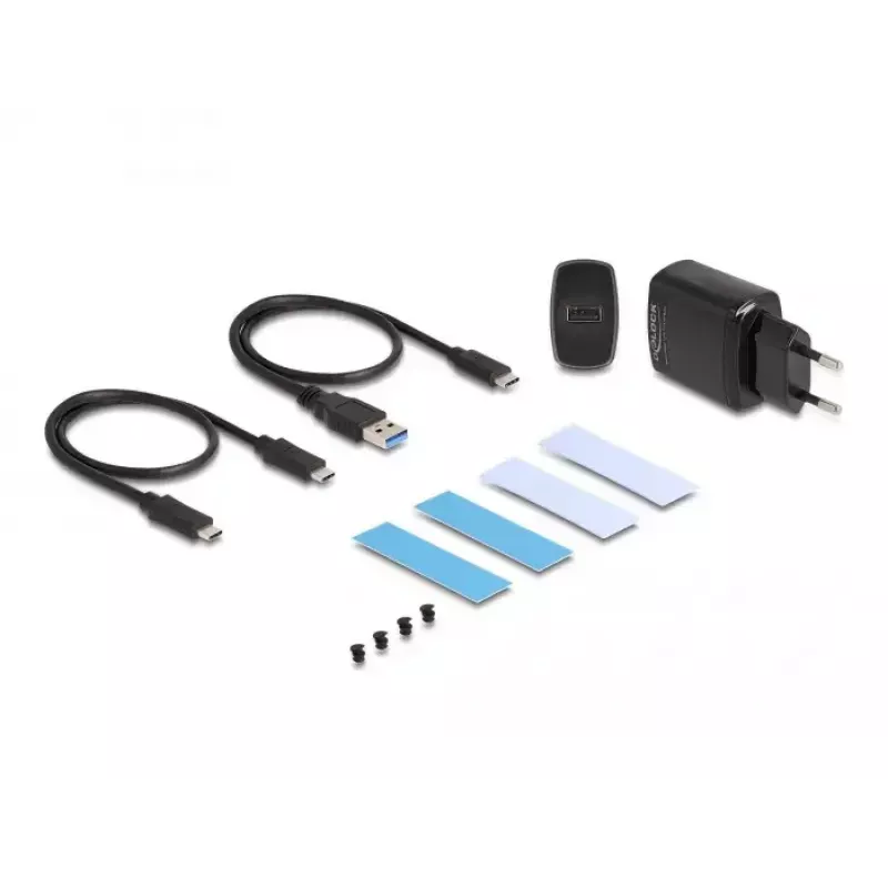 Obudowa SSD DeLOCK 42022 Zewnętrzna obudowa USB 20 Gb/s na 2 dyski SSD M.2 NVMe PCIe