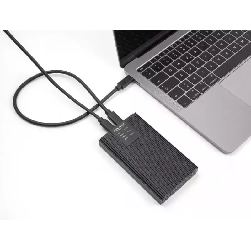 Obudowa SSD DeLOCK 42022 Zewnętrzna obudowa USB 20 Gb/s na 2 dyski SSD M.2 NVMe PCIe