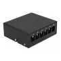 Patch Panel DeLOCK Keystone 6 Port Czarny