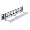 Patch panel DeLOCK 66874 1U Czarny Metal Pojemność rack 1U