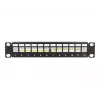 Patch panel DeLOCK 66874 1U Czarny Metal Pojemność rack 1U