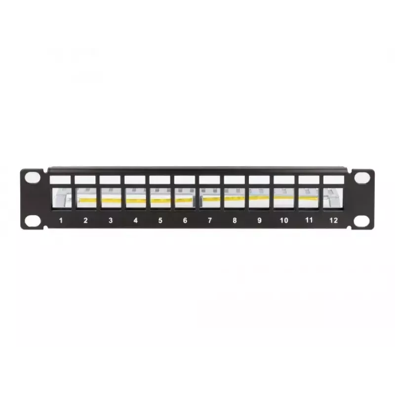 Patch panel DeLOCK 66874 1U Czarny Metal Pojemność rack 1U