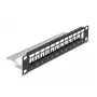Patch panel DeLOCK 66874 1U Czarny Metal Pojemność rack 1U