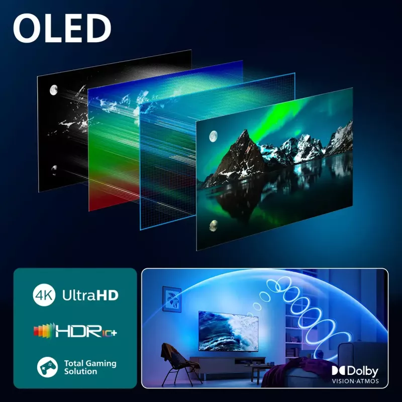 Telewizor Philips 77OLED760/12 77 cali 4K Ultra HD OLED 3840 x 2160