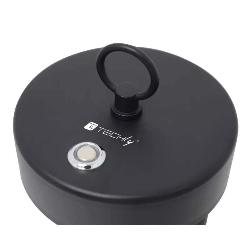 Techly I-LAMP-TABLE1 Lampa stołowa Niewymienne źródło światła 3 W LED Czarny
