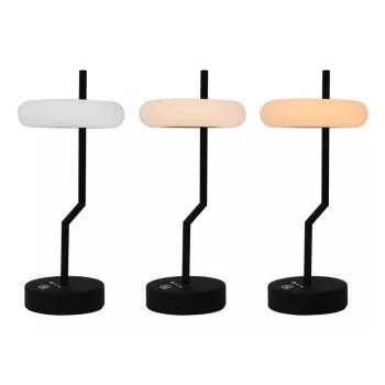 Techly I-LAMP-TABLE2 lampa stołowa Niewymienne źródło/a światła 2 W LED Czarny, Biały