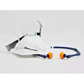 Okulary ochronne DeLOCK 90559 przezroczyste soczewki czarna oprawa