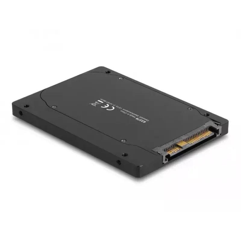 Obudowa SSD DeLOCK 63379 Czarna M.2 obsługa 1 dysku