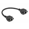 Kabel przedłużający sieciowy DeLOCK Kat.6A 25 cm Czarny