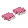 Adapter światłowodowy DELOCK LC female na LC female OM3 duplex (2 szt.)