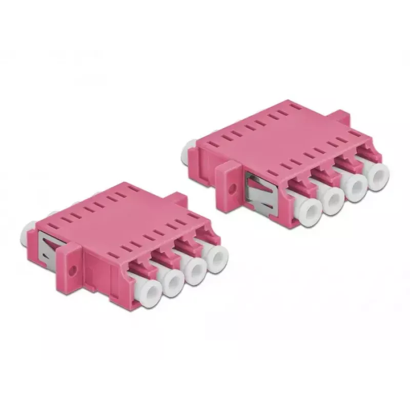 Adapter światłowodowy DELOCK LC female na LC female OM3 duplex (2 szt.)