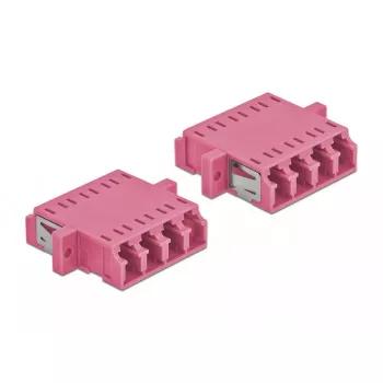 Adapter światłowodowy DELOCK LC female na LC female OM3 duplex (2 szt.)