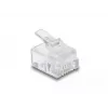 DeLOCK Wtyk modułowy RJ11 100 szt. Przezroczysty poliwęglan