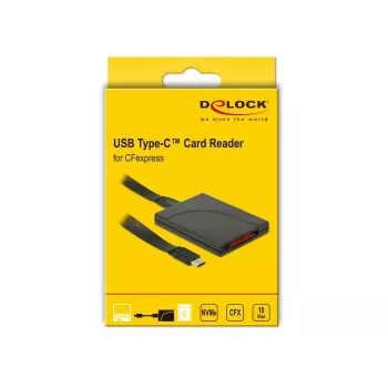 Czytnik kart DeLOCK 91749 USB 3.1 Gen 2 Typ C Czarny