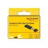 Czytnik kart DeLOCK 91002 USB Czarny MicroSD SD SDHC SDXC 5000 Mbit/s