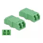 Optical Fiber Coupler DeLOCK LC Duplex female to LC Duplex female 4 pieces