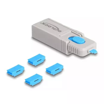 Zestaw blokad portu HDMI DeLOCK 4 sztuki + narzędzie blokujące porty HDMI żeńskie