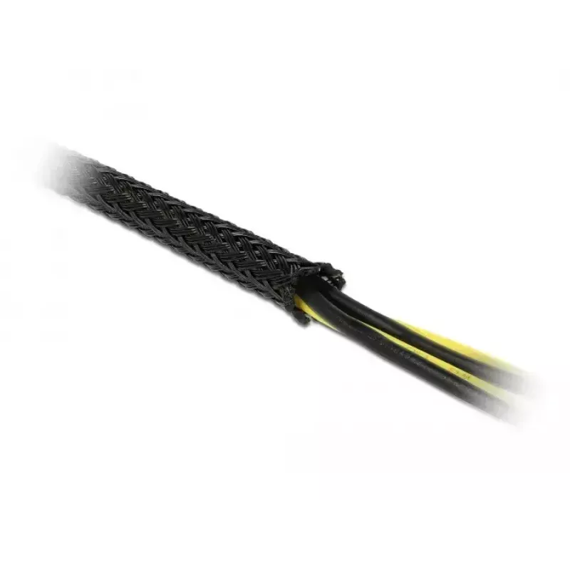 Oplot kablowy DeLOCK 18904 10 m x 25 mm czarny