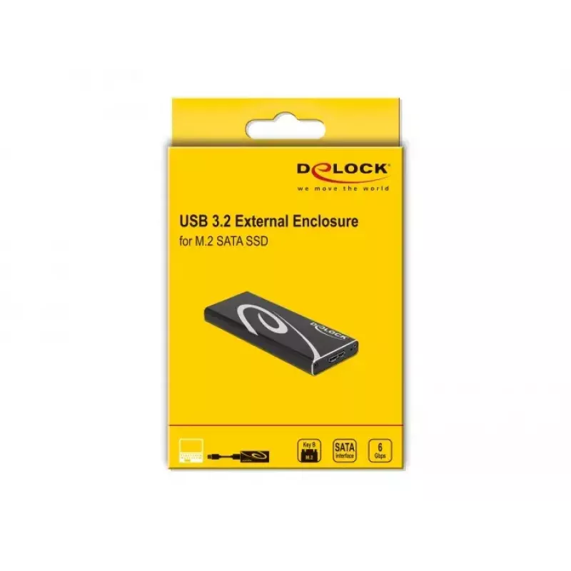 Obudowa SSD DeLOCK 42007 Czarna M.2