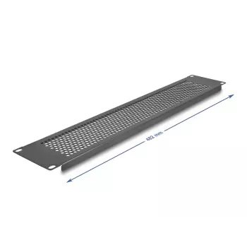 Panel zaślepiający DeLOCK 67036 Czarny Metal 88mm Szerokość 11mm Wysokość