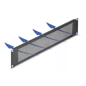 Panel zaślepiający DeLOCK 67036 Czarny Metal 88mm Szerokość 11mm Wysokość