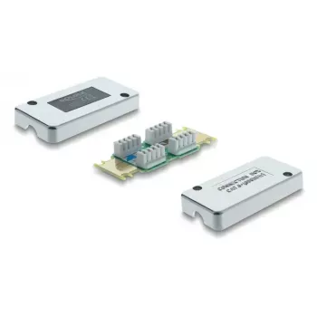 sieciowy Connection Box DELOCK Cat.6 STP LSA, ekranowanie S/UTP, 35×82×23 mm, srebrny