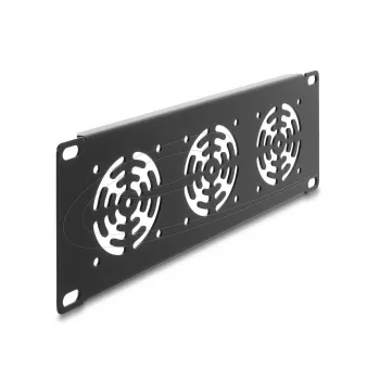 Płyta osłonowa DeLOCK 67431 z 3 wbudowanymi wentylatorami 60×60 mm, metalowa, ciemnoszara, 1 szt.