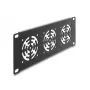 Płyta osłonowa DeLOCK 67431 z 3 wbudowanymi wentylatorami 60×60 mm, metalowa, ciemnoszara, 1 szt.
