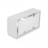 Akcesoria do paneli krosowych DELOCK 81333 — biały uchwyt z poliwęglanu, 152 × 50 × 82 mm
