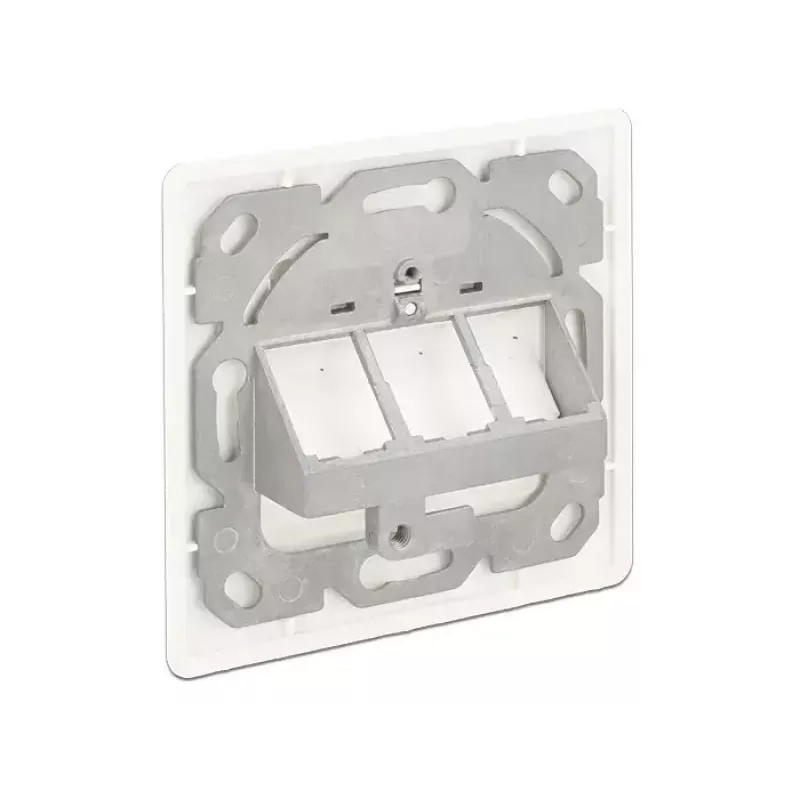 Gniazdo sieciowe RJ-45 DeLOCK 86194 srebrno-białe