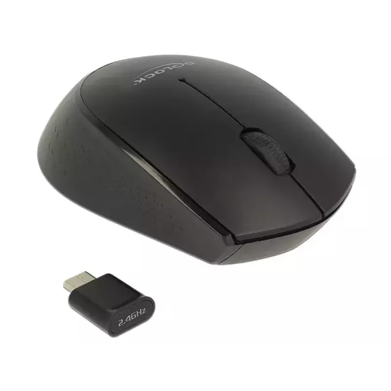 Mysz DeLOCK 12526 RF bezprzewodowa optyczna 1000 DPI