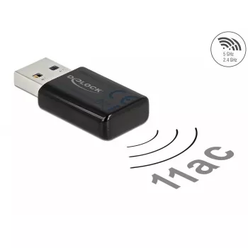 Karta sieciowa DeLOCK 12550 WLAN USB dwuzakresowa Wi-Fi 5