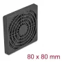 Kratka wentylatora DELOCK 67311, ABS, czarny, 87×87 mm, rozstaw otworów montażowych 71,5×71,5 mm