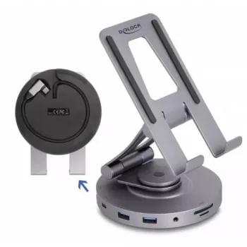 Stacja dokująca DeLOCK do tabletów i laptopów 4K HDMI USB Hub SD Micro SD PD 3.0