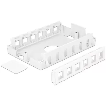 Puszka elektroinstalacyjna DeLOCK 86172 stal nierdzewna biała 111,6x171x38 mm