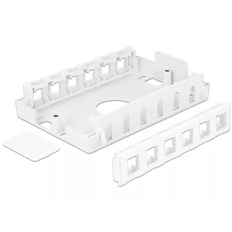 Puszka elektroinstalacyjna DeLOCK 86172 stal nierdzewna biała 111,6x171x38 mm