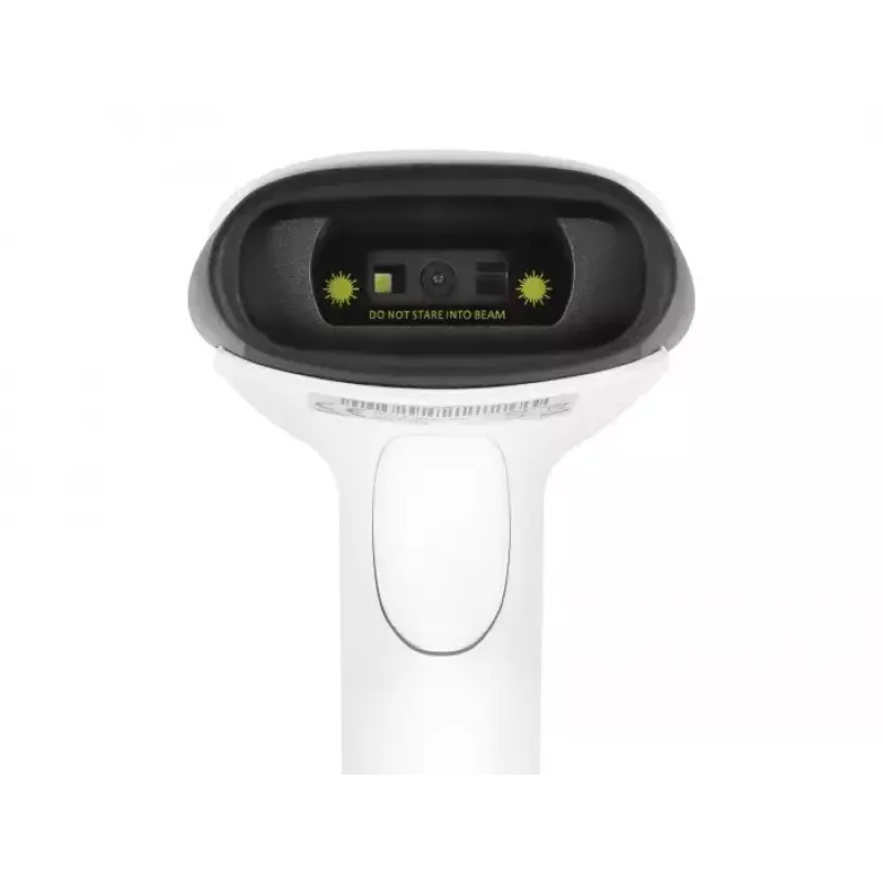 Ręczny skaner kodów kreskowych DeLOCK 90587 1D 2D bezprzewodowy Bluetooth USB biały