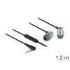 Zestaw słuchawkowy DeLOCK 27183 Słuchawki douszne Jack 3,5 mm Mikrofon Regulacja głośności