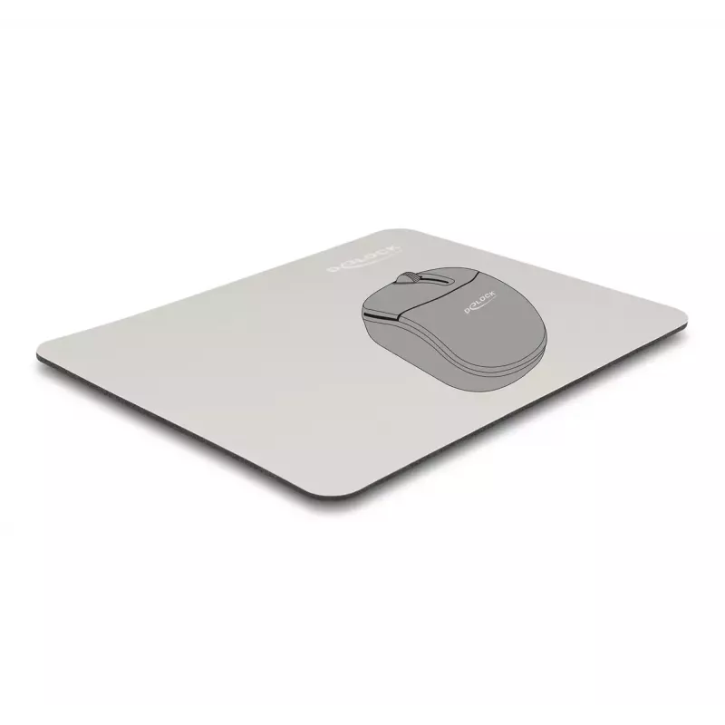 Podkładka pod mysz DeLOCK 12147 szara 180x220 mm guma antypoślizgowa